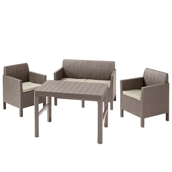 Baštenski set Orlando sa Lyon stolom kapućino CU 232297 Baštenski set Orlando sa Lyon stolom kapućino CU 232297